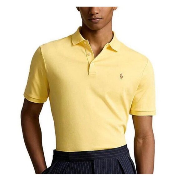 Polo Ralph Lauren Blue Label Beekman Yellow Polo Mens Medium - Picture 1 of 11